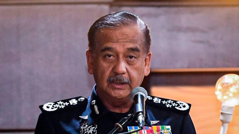 Inspector-General of Police Tan Sri Razarudin Husain - BERNAMApix