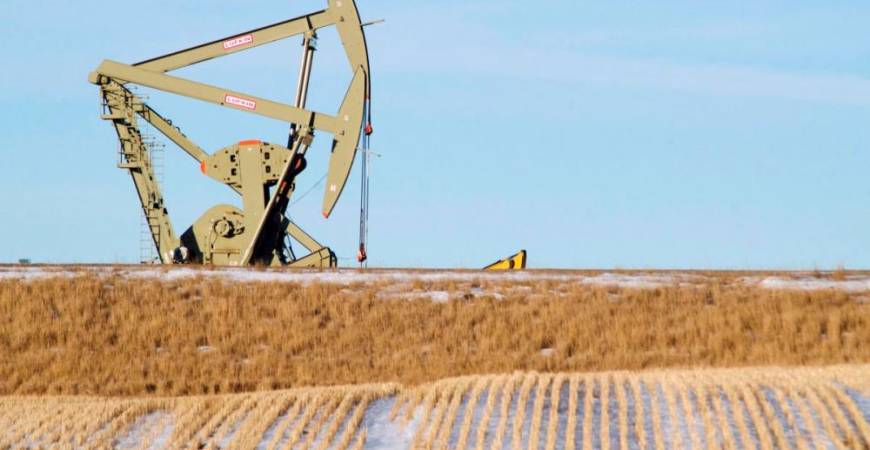 FILEpix: An oil pumpjack operates near Williston, North Dakota January 23, 2015. REUTERS